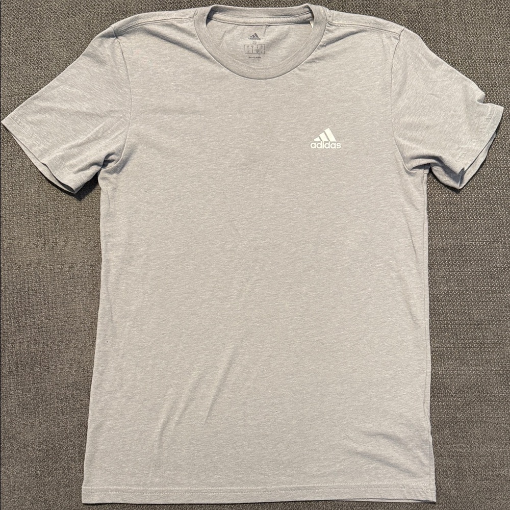 Adidas Men's Light Gray Short Sleeve Tee